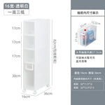 meuble rangement modulaire blanc boîtes transparentes roulettes organisation maison moderne