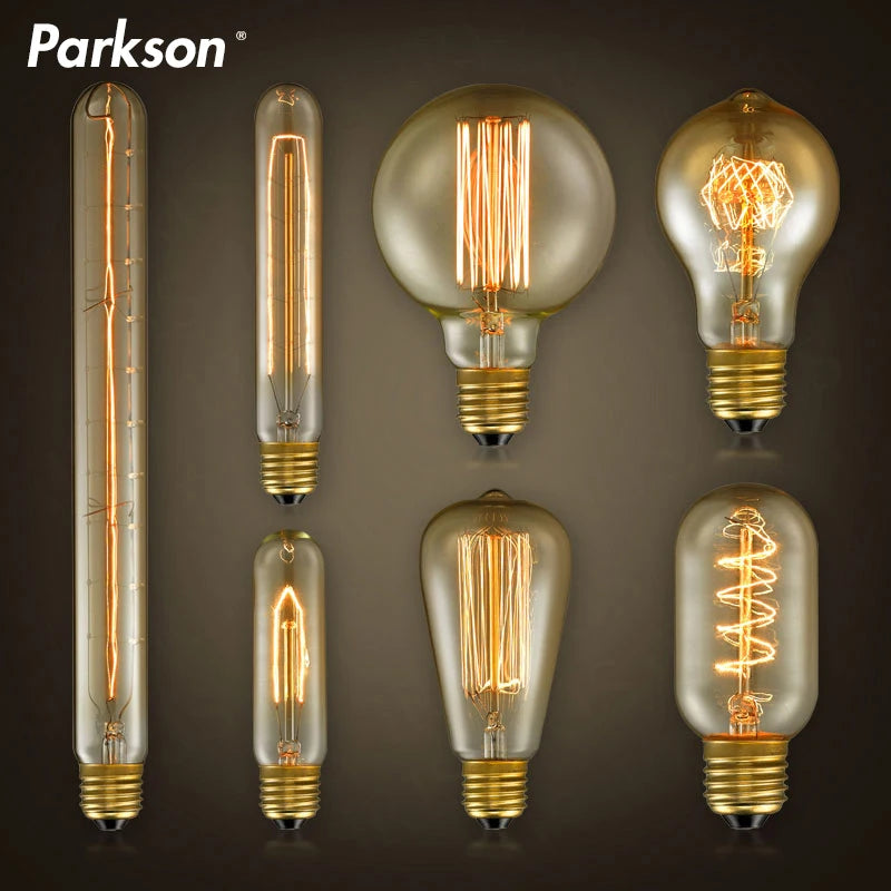 ampoules filament transparentes vintage spirales dorées 180deg 249lumen 30000h e27