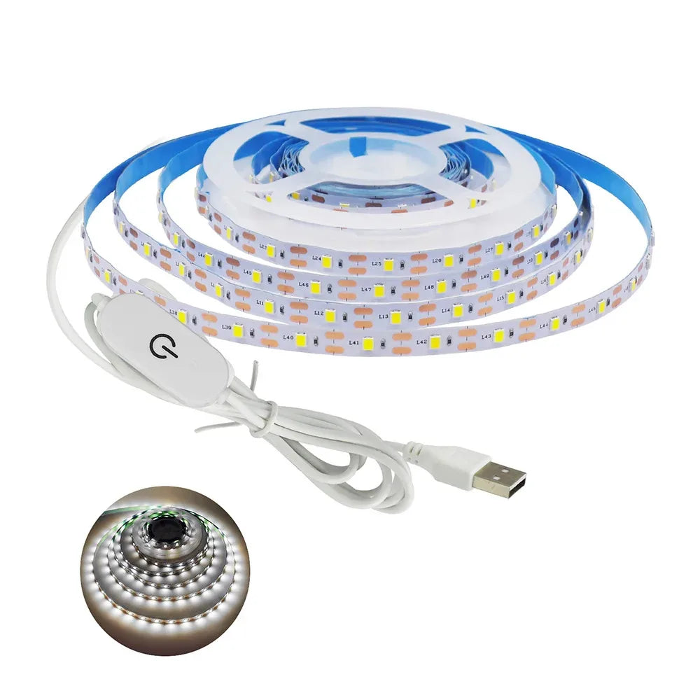 ruban led blanc blanc chaud moderne adhésif 5v 2700k 10000k 60leds/m 50000heures usb led