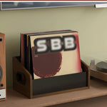 support disques vinyle bois transparent moderne minimaliste respectueux environnement multiple usage