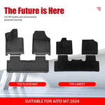 tapis sol voiture noir texture géométrique moderne résistant tpe waterproof eyelets