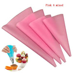 sacs pâte modeler silicone bleu clair vert fluo rose clair blanc coniques