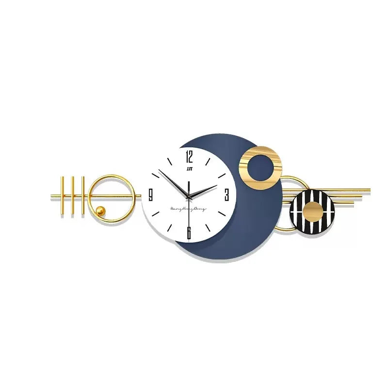 Détail du cadran de l'horloge murale design
