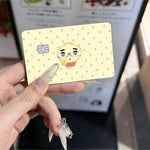 autocollants cartes bancaires dessin animé mignon personnages adhésifs réutilisables imperméables classiques féminins