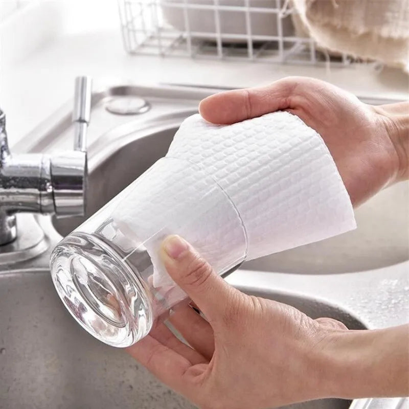 serviettes cuisine blanc texturées moderne non tissées réutilisables pack 300 pièces