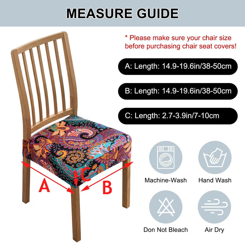 housses chaise imprimées floral géométrique élasthanne polyester élastique multicolore moderne ethnique