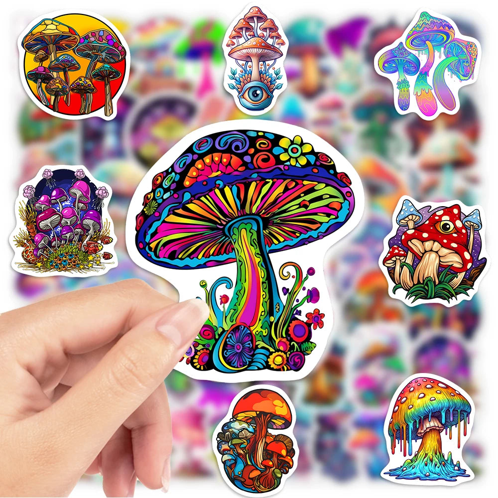 sticker fantaisie floral waterproof multicolore adhésif deco scrapbook journal bouteille ordinateur portable