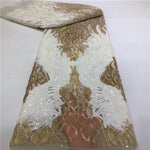 tissu dentelle sequins broderie élégant polyester coton mariage décoration voile