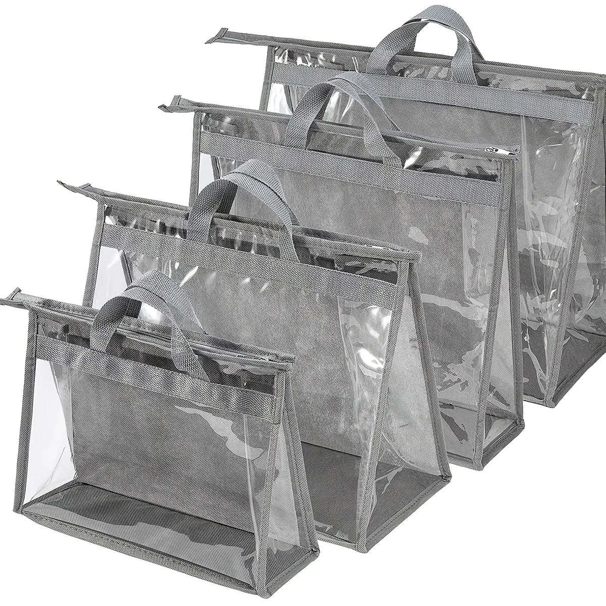sac rangement réutilisable pvc waterproof poignées détachables moderne pratique xl