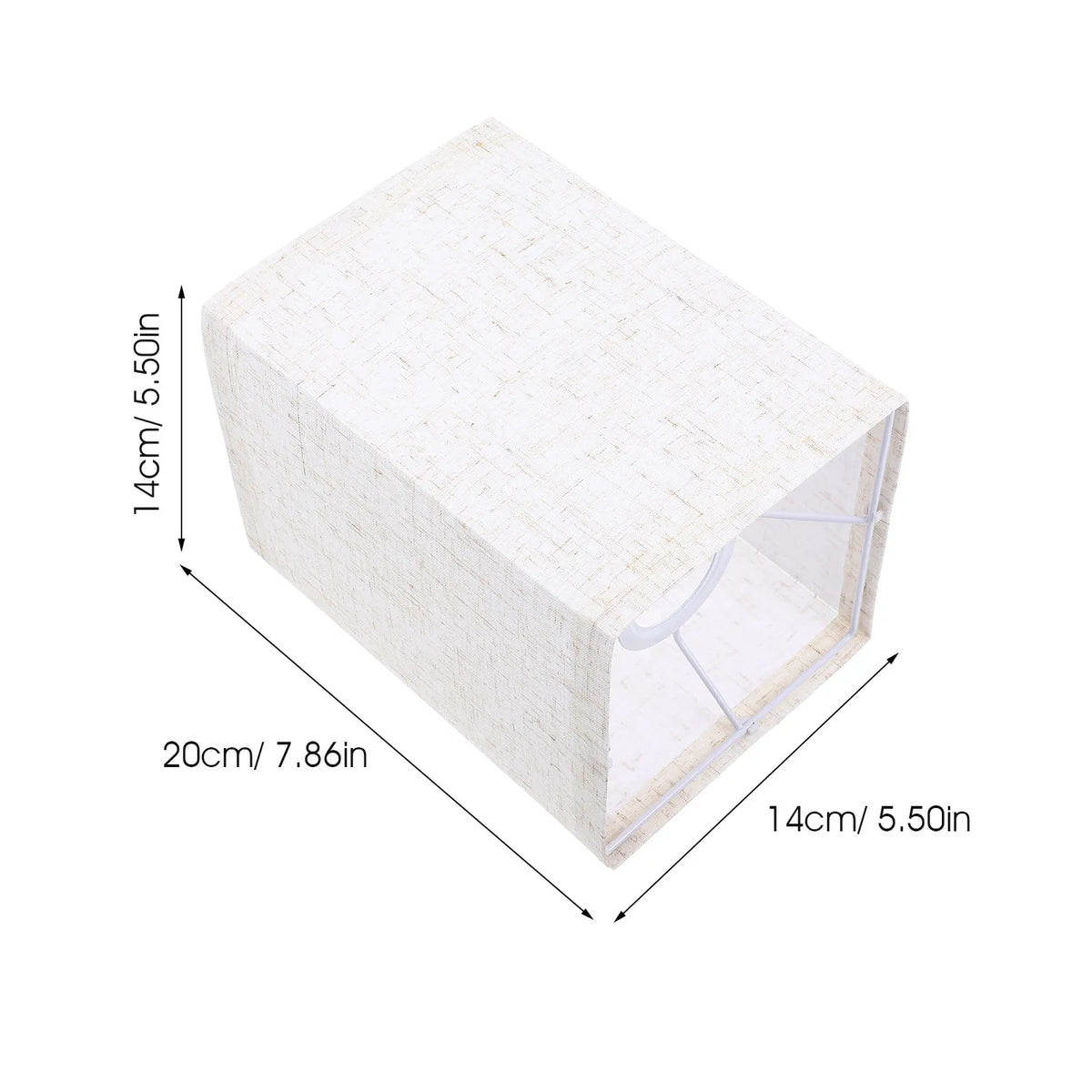 abat jour blanc moderne tissu fin lampe table table lamp shade couverture tissu détachable