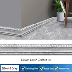 ruban auto adhésif blanc texture cuir géométrique moderne 230cm 8cm 0.6cm