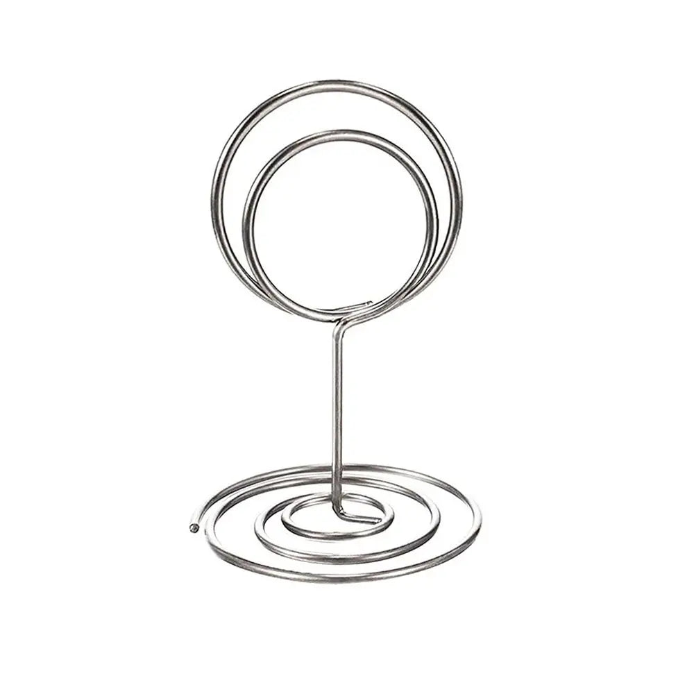 pinces papier cœur diamant moderne or rose argenté métal décoratif cartes notes support