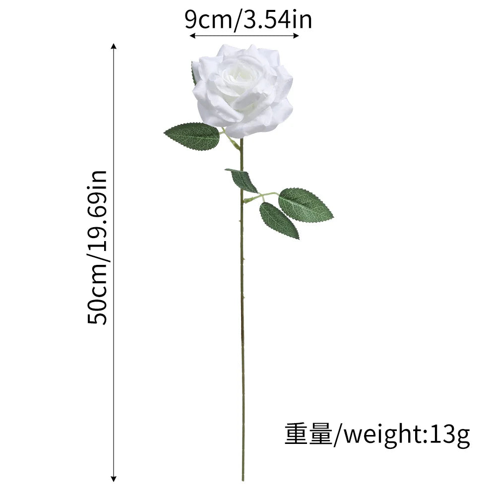 bouquet roses artificielles blanches vase cube decoration maison mariage anniversaireintérieur