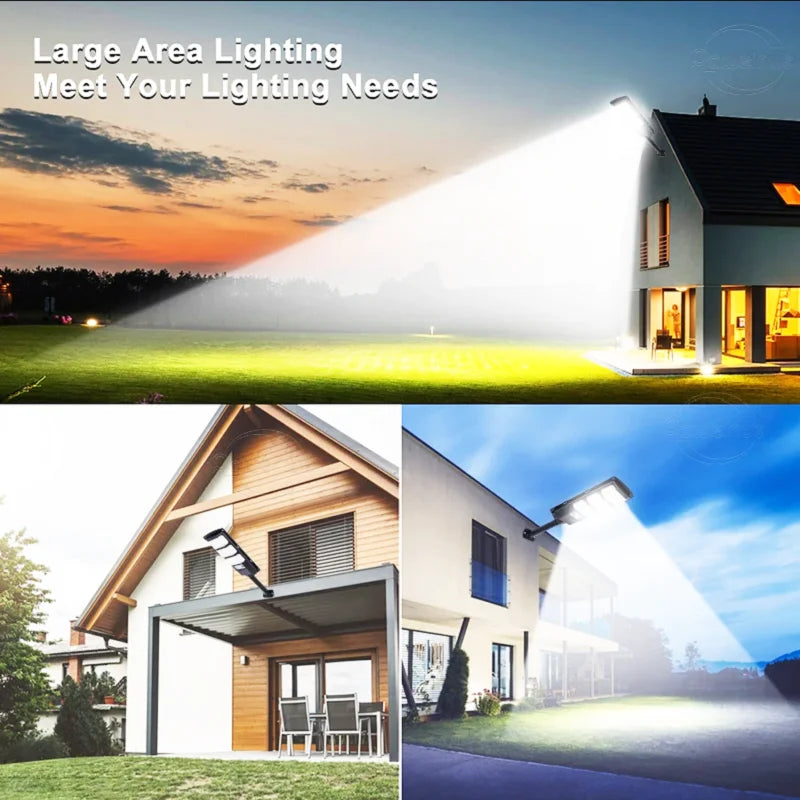 lampe solaire led moderne imperméable capteur mouvement télécommande super brillanteextérieur jardin
