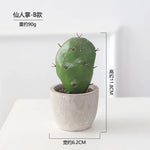 décoration intérieure cactus artificiel vert moderne pot gravier salon 11.1cm