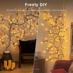 guirlande lumineuse branche noel led blanc moderne télécommande chambre atmosphère
