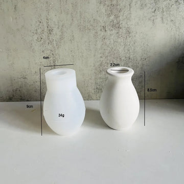vases silicones blancs minimalistes opaques simples bougeoirs egouttage fleur arrangement