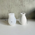 vases silicones blancs minimalistes opaques simples bougeoirs egouttage fleur arrangement