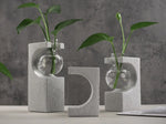 vase silicone texturé moderne gris clair support diy decoration maison