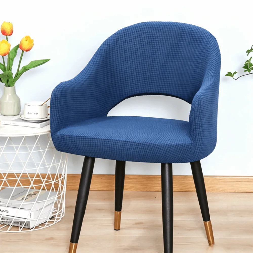 housses chaise tissu carreaux moderne vert marron beige noir polyester extérieur accueil
