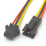 connecteurs led jst broches noir cables colorés 10 paires pragmatiques