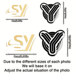 stickers personnalisables adhésifs lettres sy moderne élégants géométriques doré noir