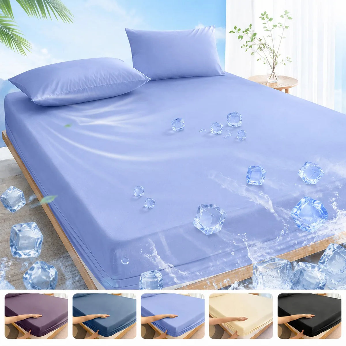 housse matelas imperméable anti acariens respirante lit simple double grand lit