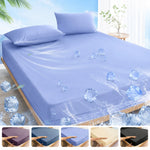 housse matelas imperméable anti acariens respirante lit simple double grand lit