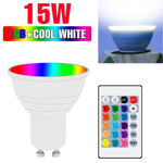 ampoules led rgb e14 e27 gu10 mr16 blanc transparent opaque moderne télécommande