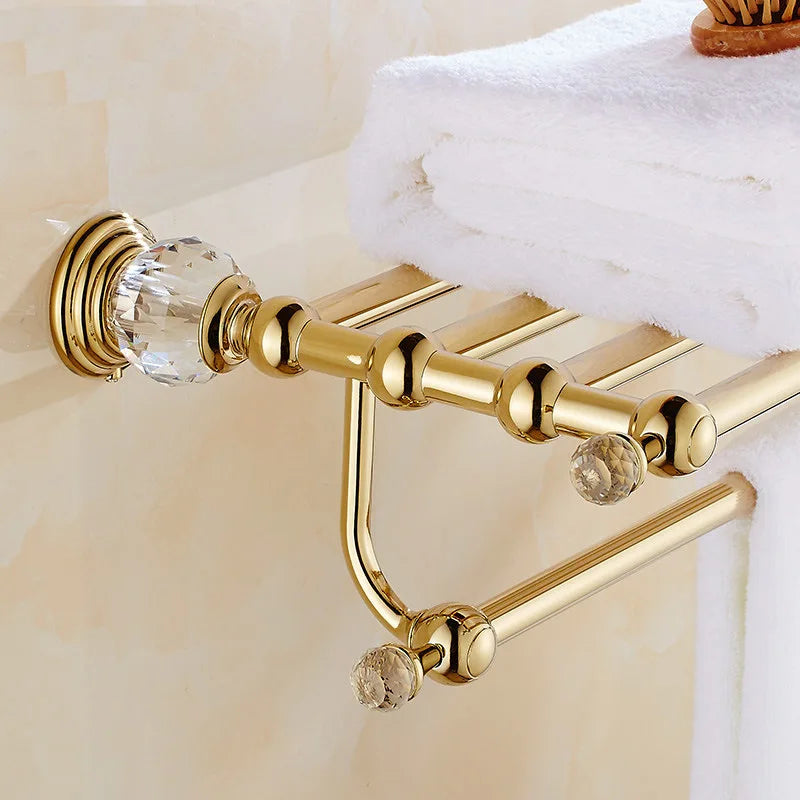 porte serviettes or porte savon porte papier toilette brosse wc élégants ensemble salle bain