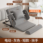 lit pliant moderne gris toile lin coussin oreiller support tablette