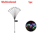 lumière solaire multicolore guirlande moderne boules sphériques extérieures jardin festive métal