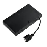 support batterie usb noir moderne batteries aa aaa compartiments mat