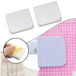 clips rideau douceur moderne blanc adhésif salle bain accessoire fixe polonais soie opacité