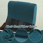 Housse de protection pour appui-tête de chaise de bureau en polyester gris foncé