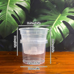 pots fleurs auto arrosants double couche absorption d'eau transparent moderne grille perforations couvercle
