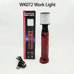 lampe travail pliable rechargeable usb aimant magnétique éclairage led rouge noir industrialiséeurgencecampinggaragehome