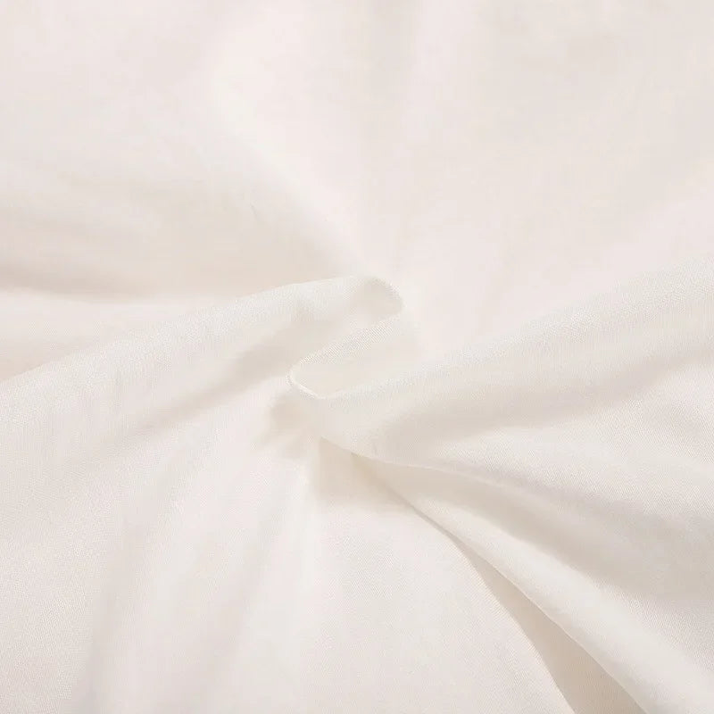 ensemble literie coton brossé ruffles romantique noir rose gris vert beige taies oreillers couverture