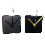 horloges murales classiques aiguilles transparentes cadran blanc doré chiffres noirs vintage fixations