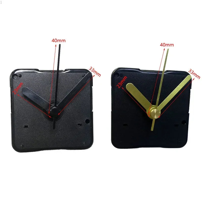 horloges murales classiques aiguilles transparentes cadran blanc doré chiffres noirs vintage fixations