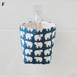 paniers rangement modernes motifs géométriques couleurs vives clips adhésifs boutons poignées organisateur maison
