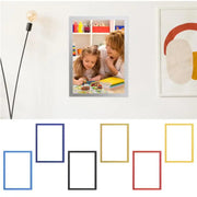 cadre photo magnétique a4 amovible décoration murale moderne bleu noir or rouge