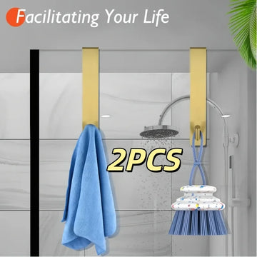 porte serviettes mural or noir argent moderne adhésif lisse opaque 2pcs 4pcs