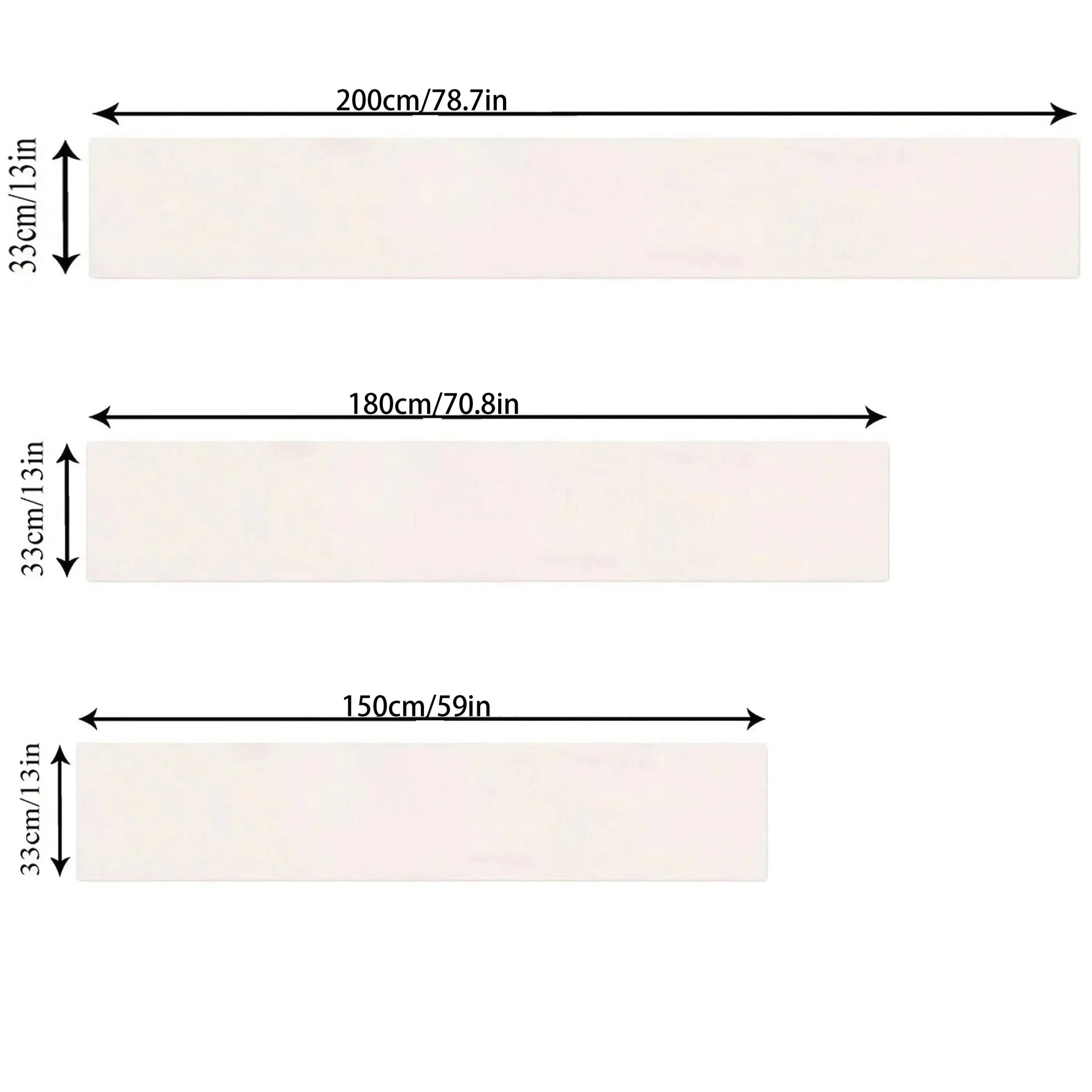 Le produit est un panneau rectangulaire blanc avec des dimensions indiquées dans l'image.