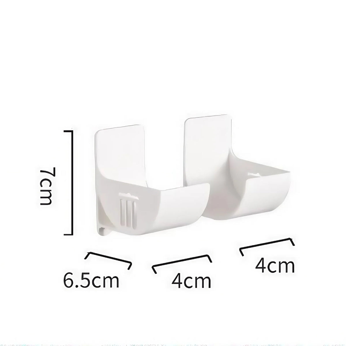 porte objets mural blanc réutilisable adhésif moderne minimaliste stockage rangement sacs petits objets