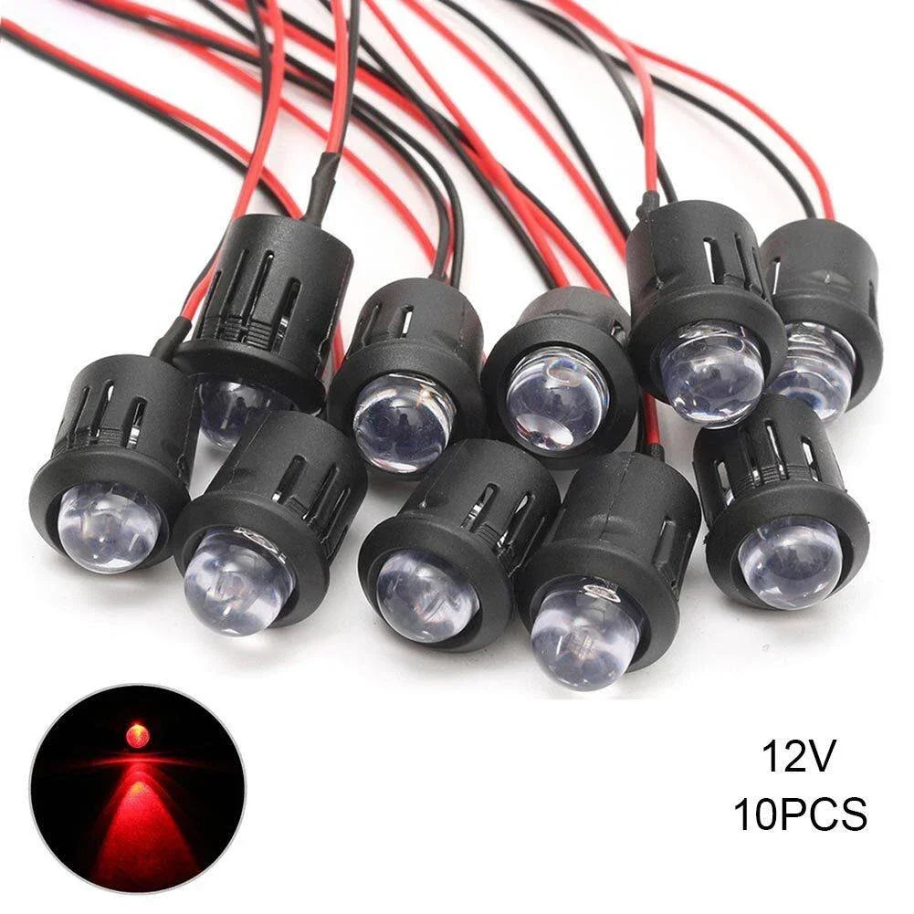 ampoules led noires blanches 10 pièces câbles modernes translucides 12v