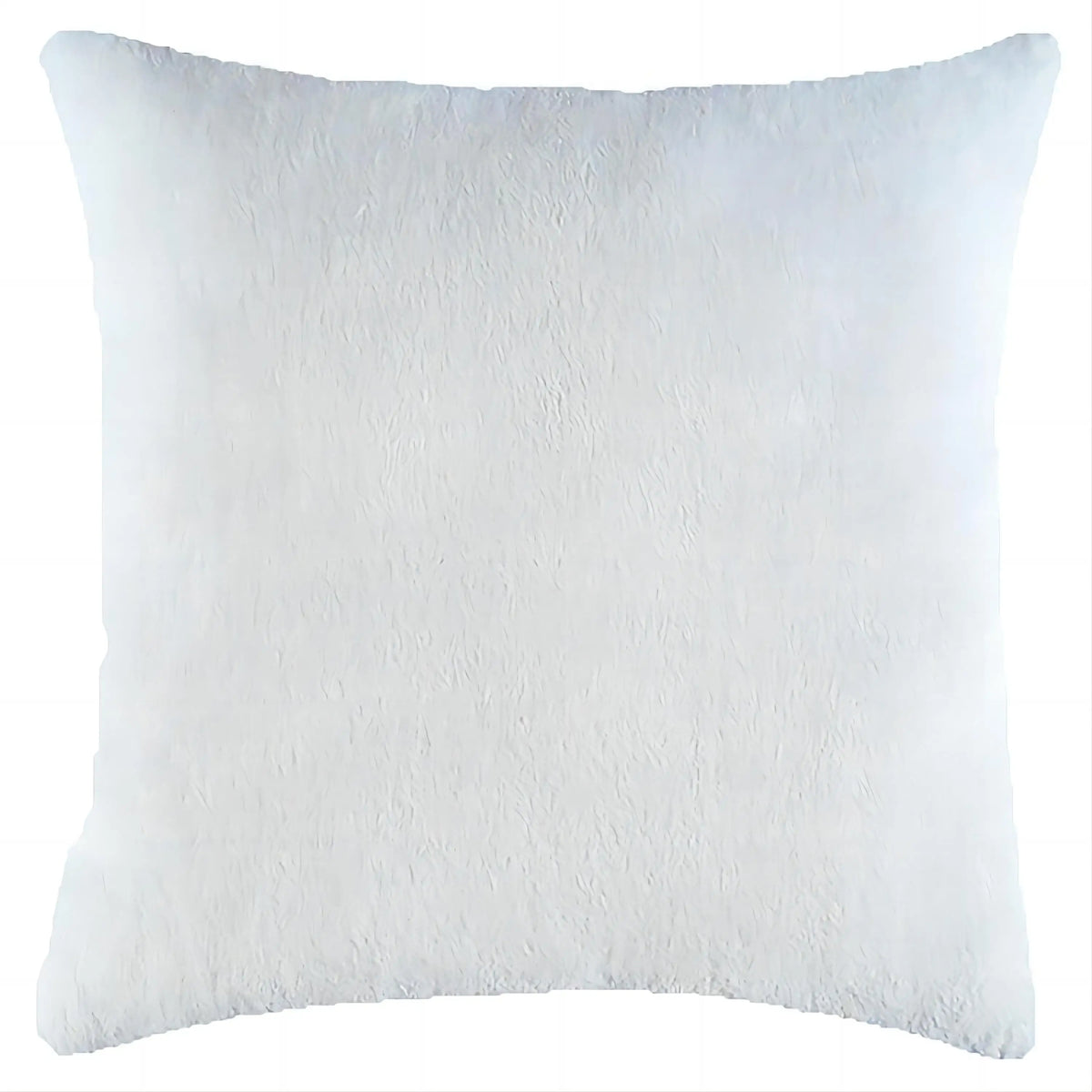 taies d'oreiller polyester blanc amovibles lavables 30x30cm 30x50cm fourrure apparente simple fixations coton