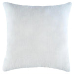 taies d'oreiller polyester blanc amovibles lavables 30x30cm 30x50cm fourrure apparente simple fixations coton