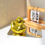 décoration maison canard miroirs disco rose or argent festif moderne
