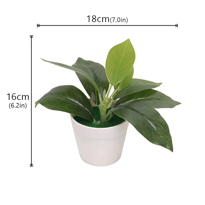 plantes artificielles vertes pot feuilles simples moderne décoration intérieure table ordinateur